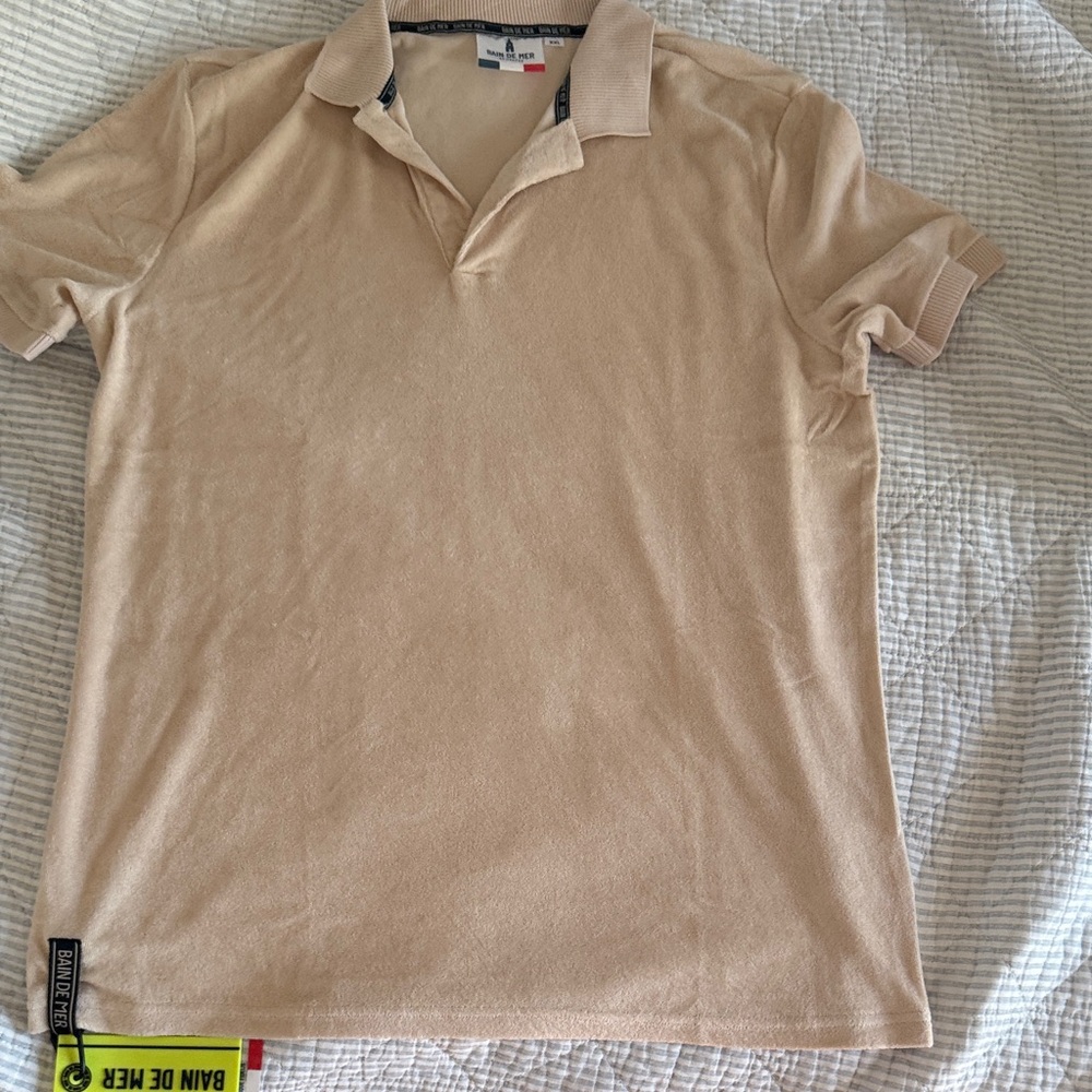 Men's Bain De Mer Polo Shirt - tartane toweling